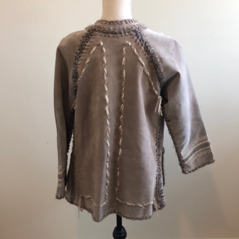 Handmade leather jacket, EUC - Picture 4 of 5